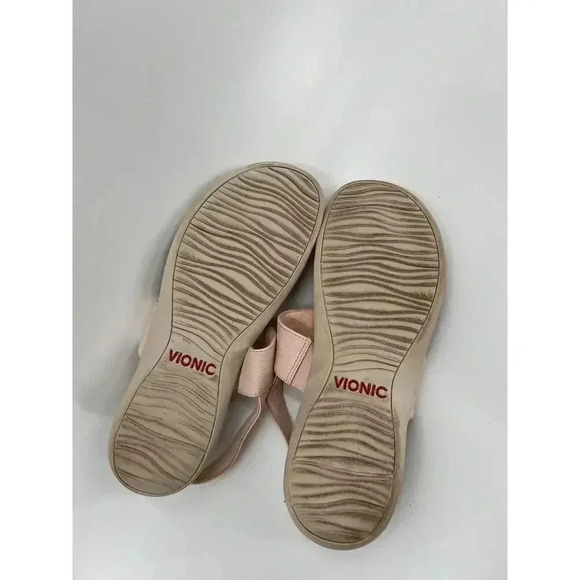 Vionic Womens Tala Sandals Slingback Thong T Strap Pale Blush Size 11 EUC - Picture 8 of 11